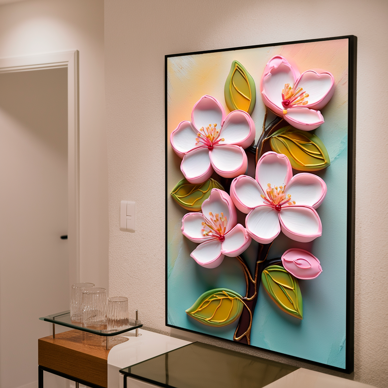 Quadro Decorativo Flores - Rosas Fuji 3D