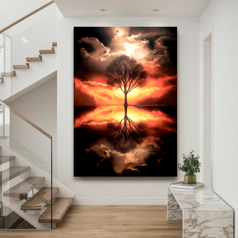 Quadro Decorativo Árvore da Vida - Árvore do Crepúsculo