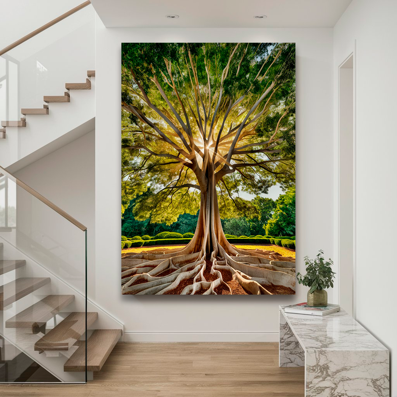 Quadro Decorativo Árvore - Essência Verdejante