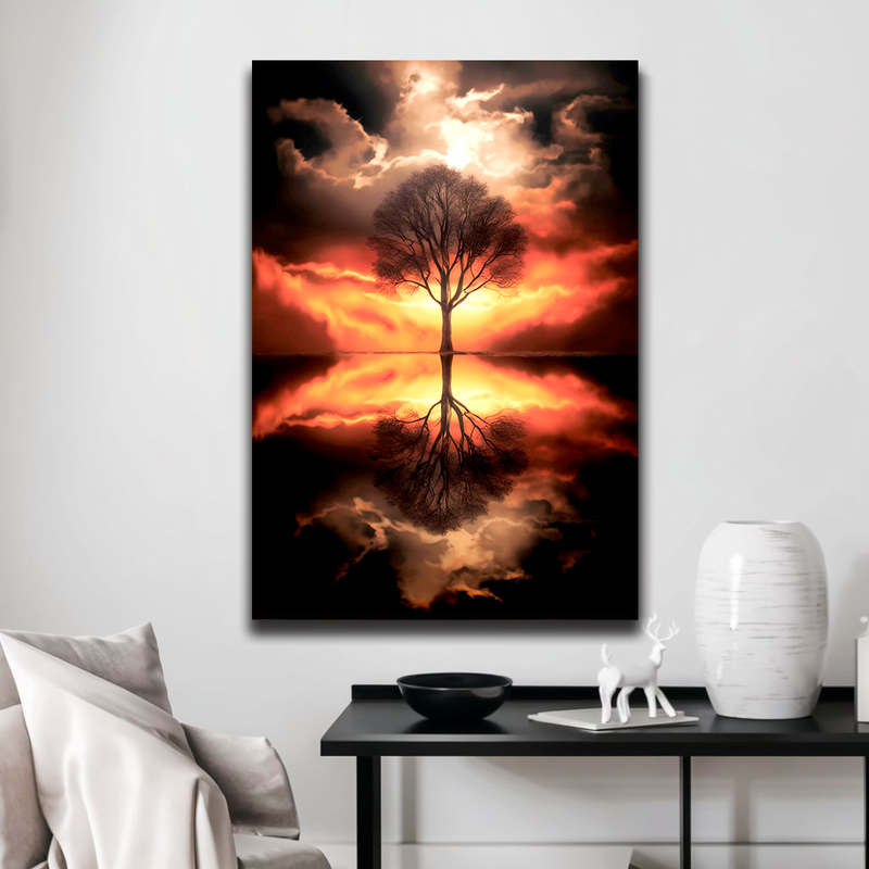 Quadro Decorativo Árvore da Vida - Árvore do Crepúsculo