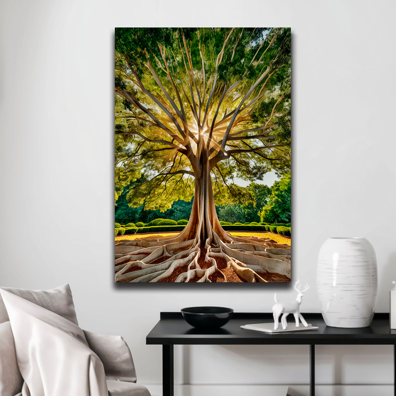 Quadro Decorativo Árvore - Essência Verdejante