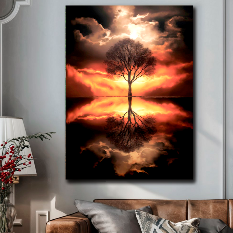 Quadro Decorativo Árvore da Vida - Árvore do Crepúsculo