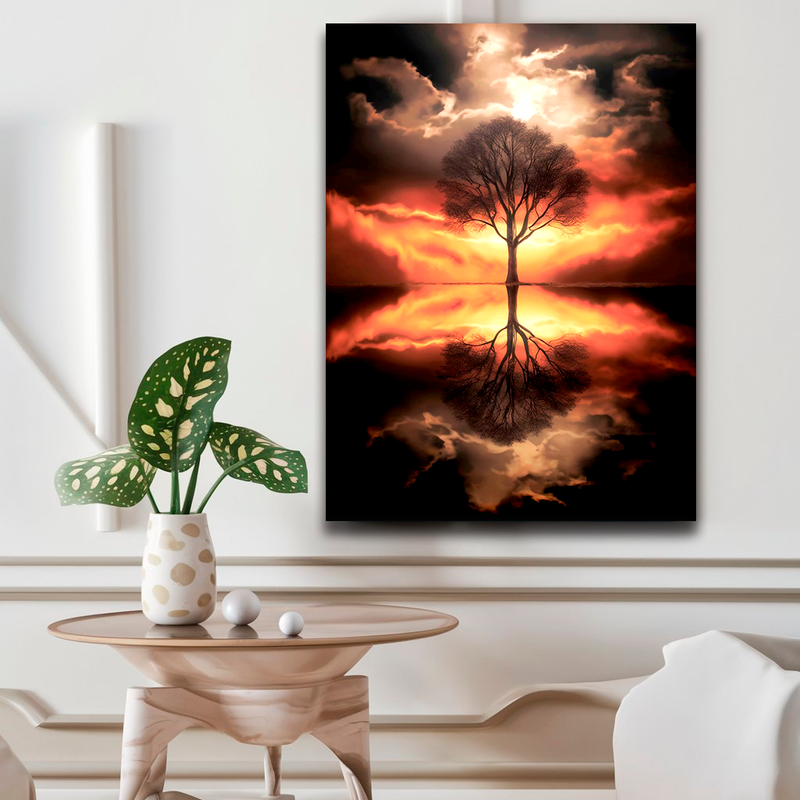 Quadro Decorativo Árvore da Vida - Árvore do Crepúsculo