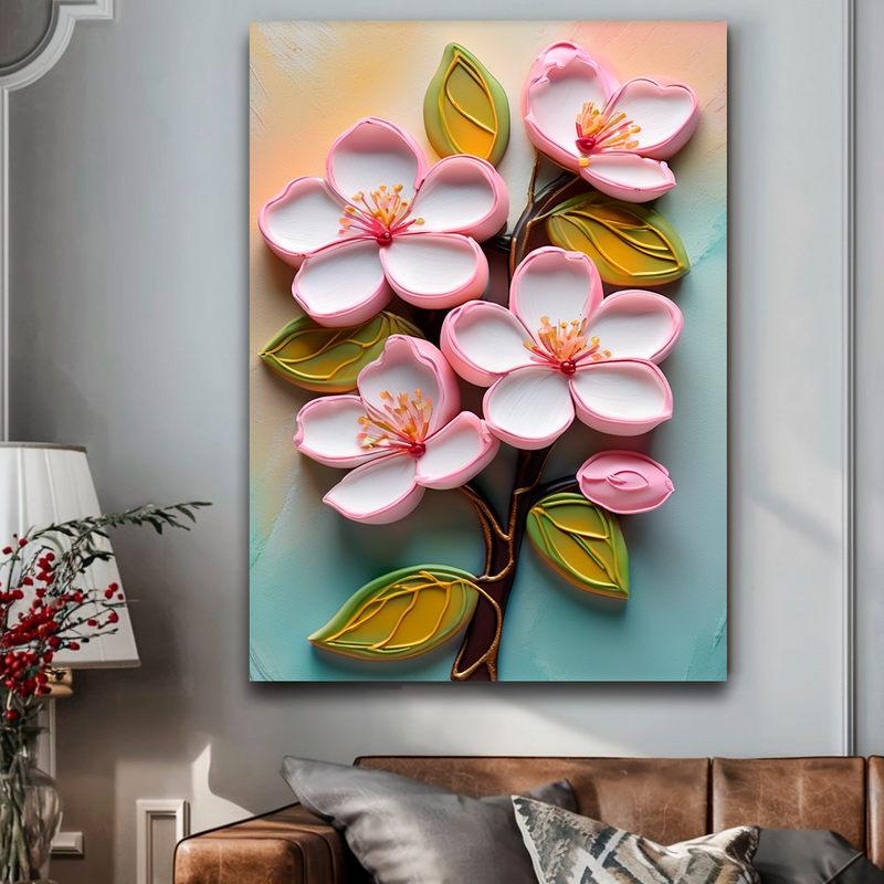 Quadro Decorativo Flores - Rosas Fuji 3D