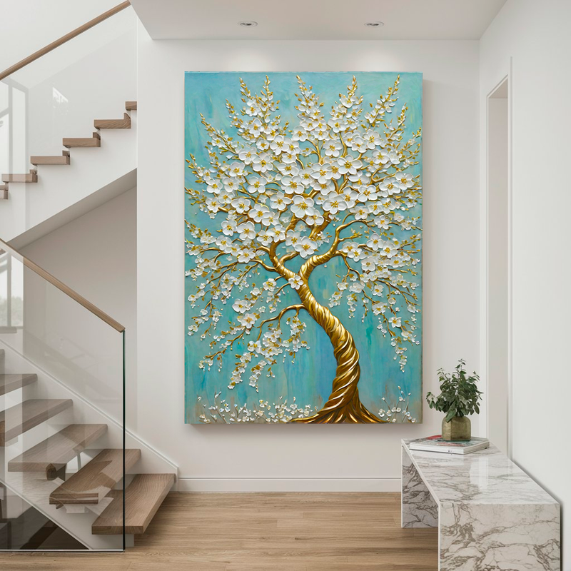 Quadro Decorativo Árvore - Raízes de Ouro