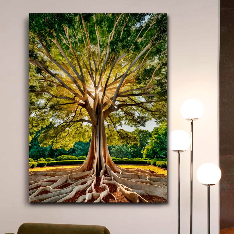 Quadro Decorativo Árvore - Essência Verdejante