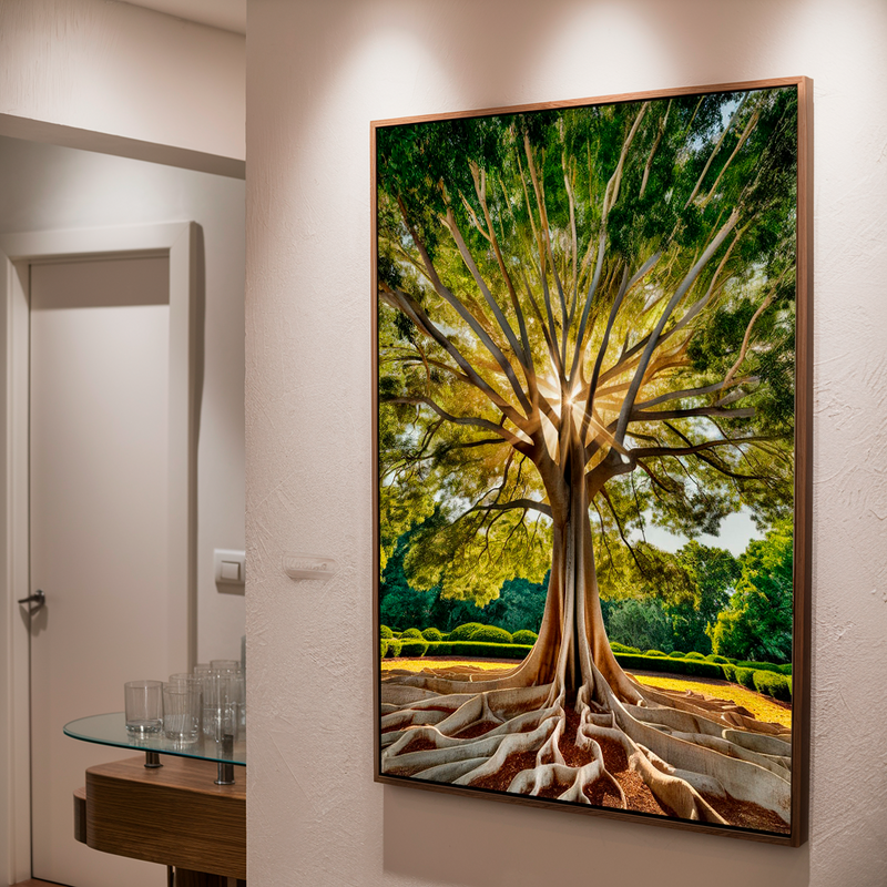 Quadro Decorativo Árvore - Essência Verdejante