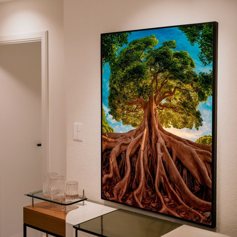 Quadro Decorativo Árvore - Raízes da Vida