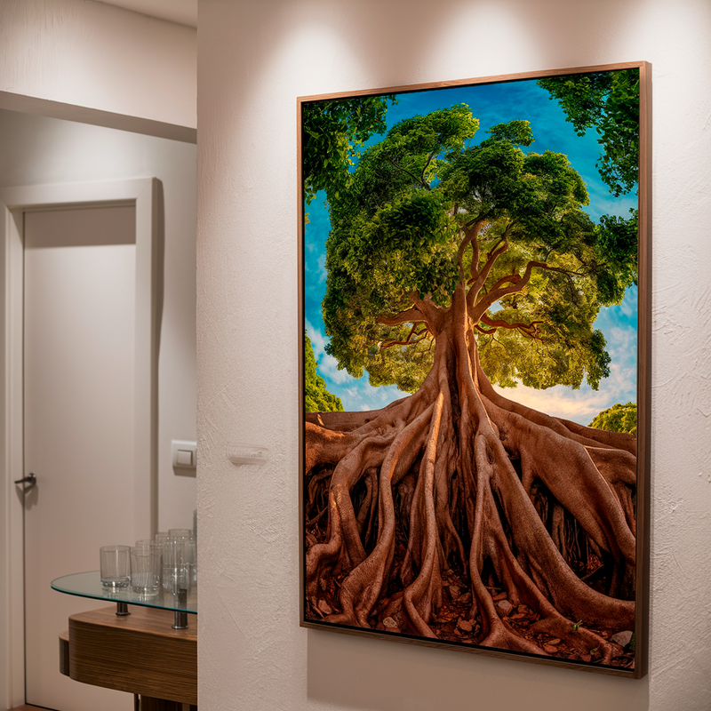 Quadro Decorativo Árvore - Raízes da Vida