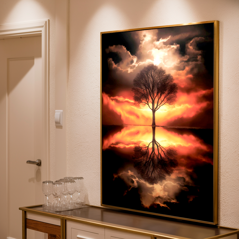 Quadro Decorativo Árvore da Vida - Árvore do Crepúsculo