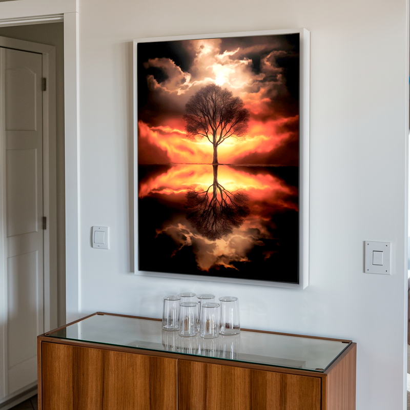 Quadro Decorativo Árvore da Vida - Árvore do Crepúsculo