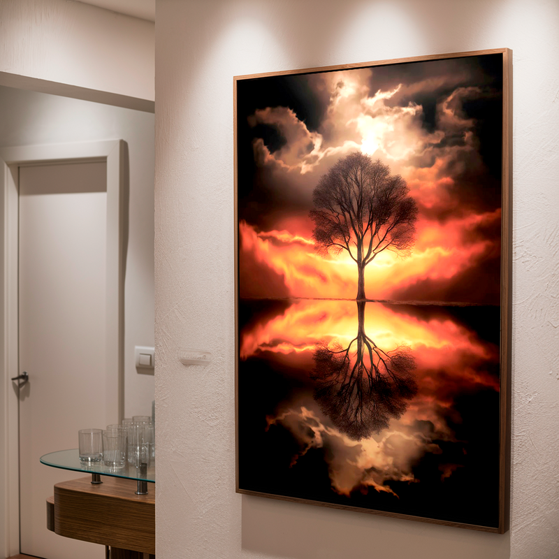 Quadro Decorativo Árvore da Vida - Árvore do Crepúsculo